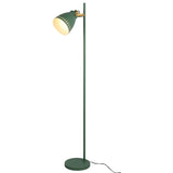 Cone-Shaded Floor Lamp with Gold Detailing & Decorative Shade - Versatile Colours