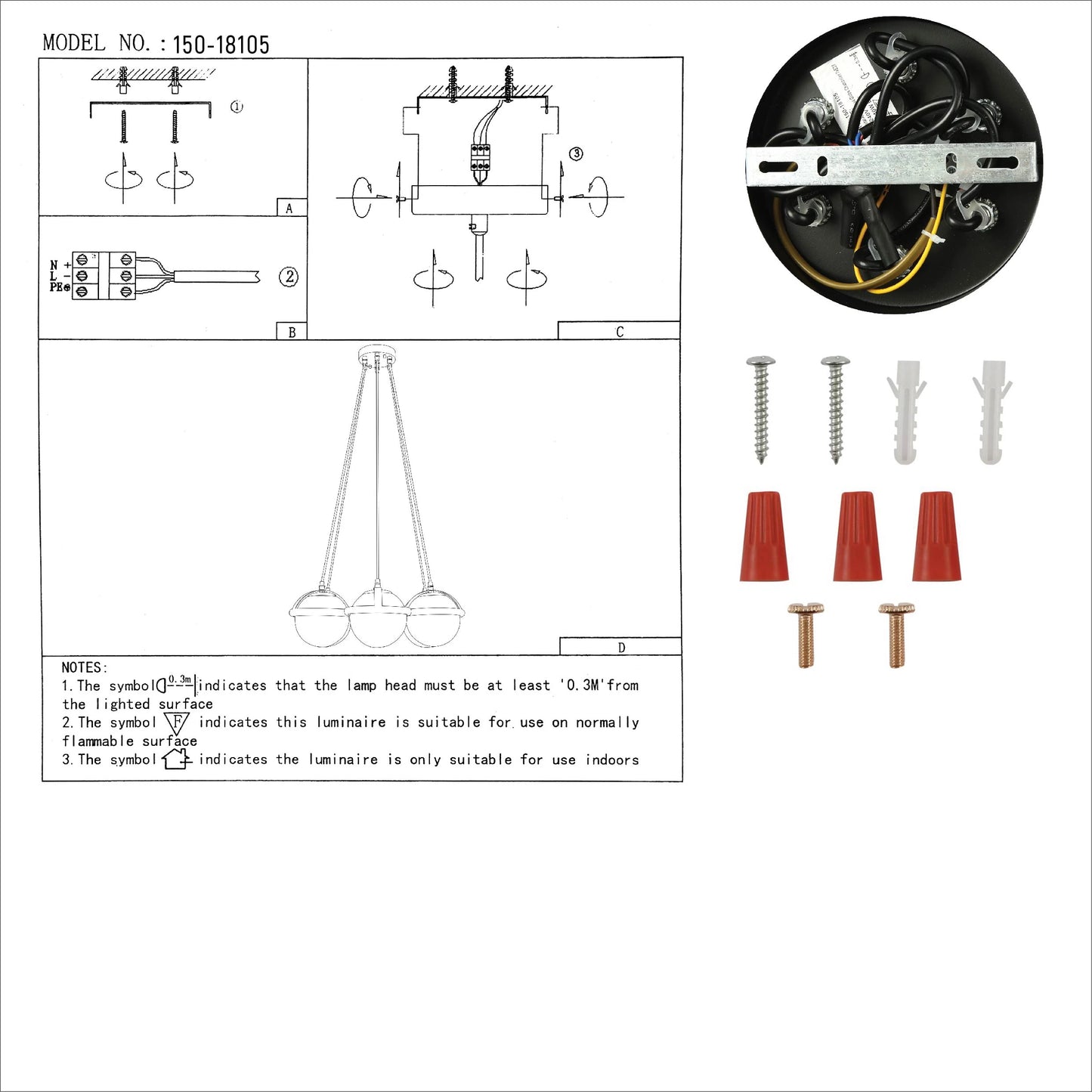 Amber Globe Glasses Daisy Modern Ceiling Light 7xE27 Fittings
