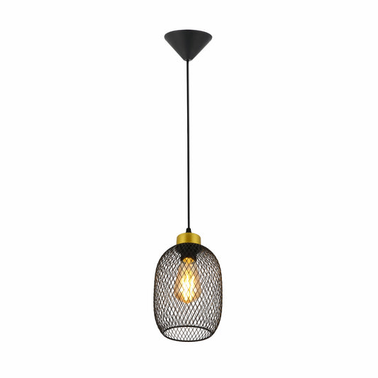 Mesh Cage Lantern Metal Pendant Ceiling Light E27