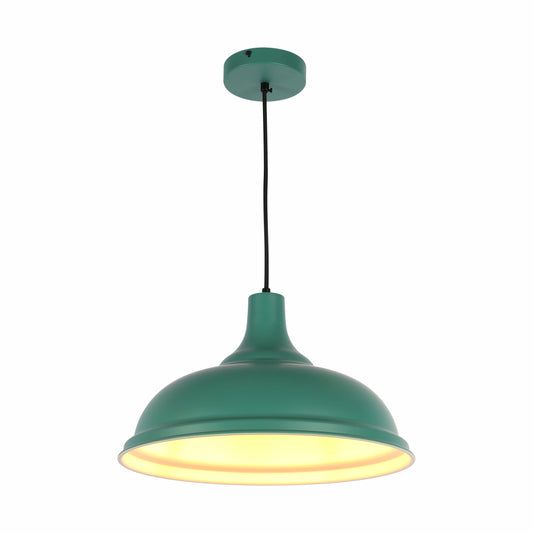 Modern Step Pendant Light - 38cm Metal Shade in Varied Hues