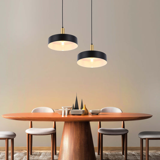 Pendant Lamp MMD24064-1 Black+Brass 1xE27