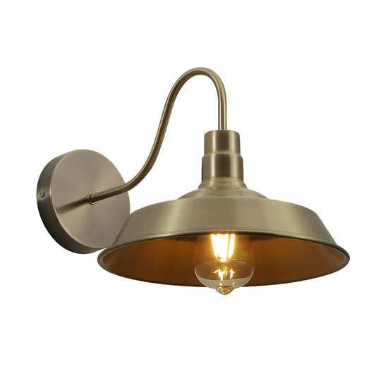 Swan Step Metal Industrial Retro Wall Light E27 Fitting