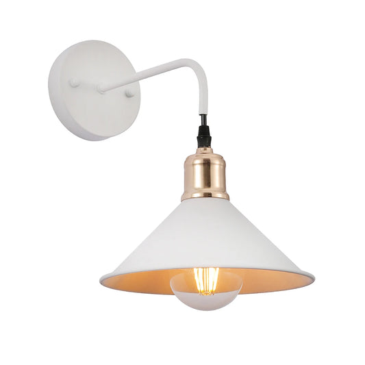 Metal Funnel Suspended Wall Light E27 Fitting