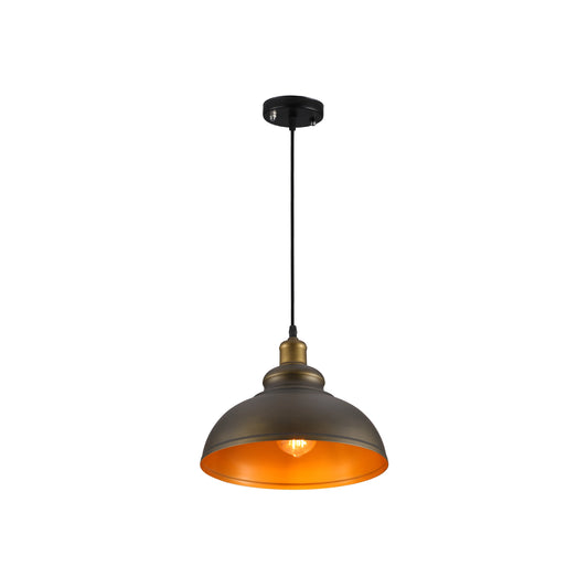 Dome Industrial Large Metal Ceiling Pendant Light E27