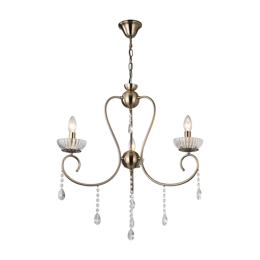 Versailles Elegance Crystal Swan Chandelier Ceiling Light
