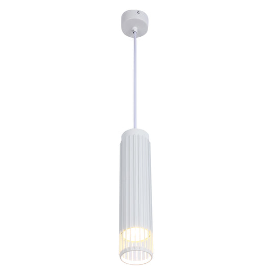 Cylindrical Slatted Pendant & Flush Mount Lights
