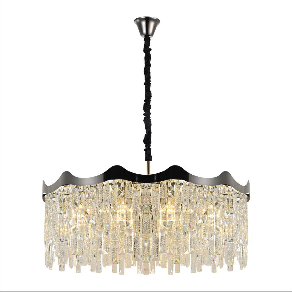 Main image of Crown Crystal Chandelier Ceiling Light | TEKLED 159-18093