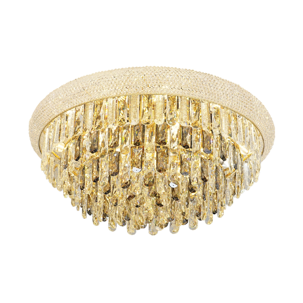 Main image of Diyas Alexandra Flush Crystal Chandelier Ceiling Light | TEKLED 159-18025