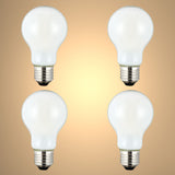 LED Bulb A60 GLS E27 Frosted Glass Pack of 4 2