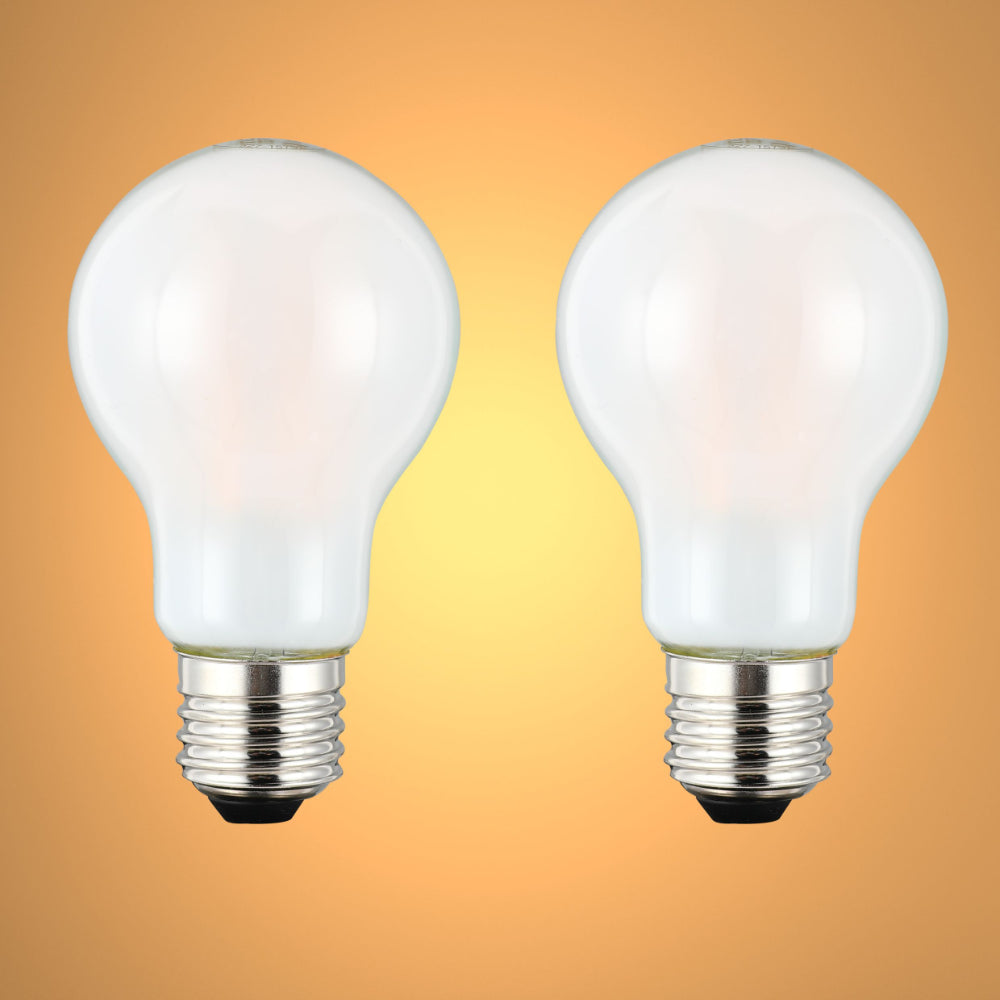 LED Bulb Dimmable A60 GLS E27 6.5W Frosted Glass Pack of 2 1