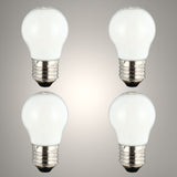 Pack of 4 Golf Ball E27 4W cool daylight Milky Glass filament LED Bulbs