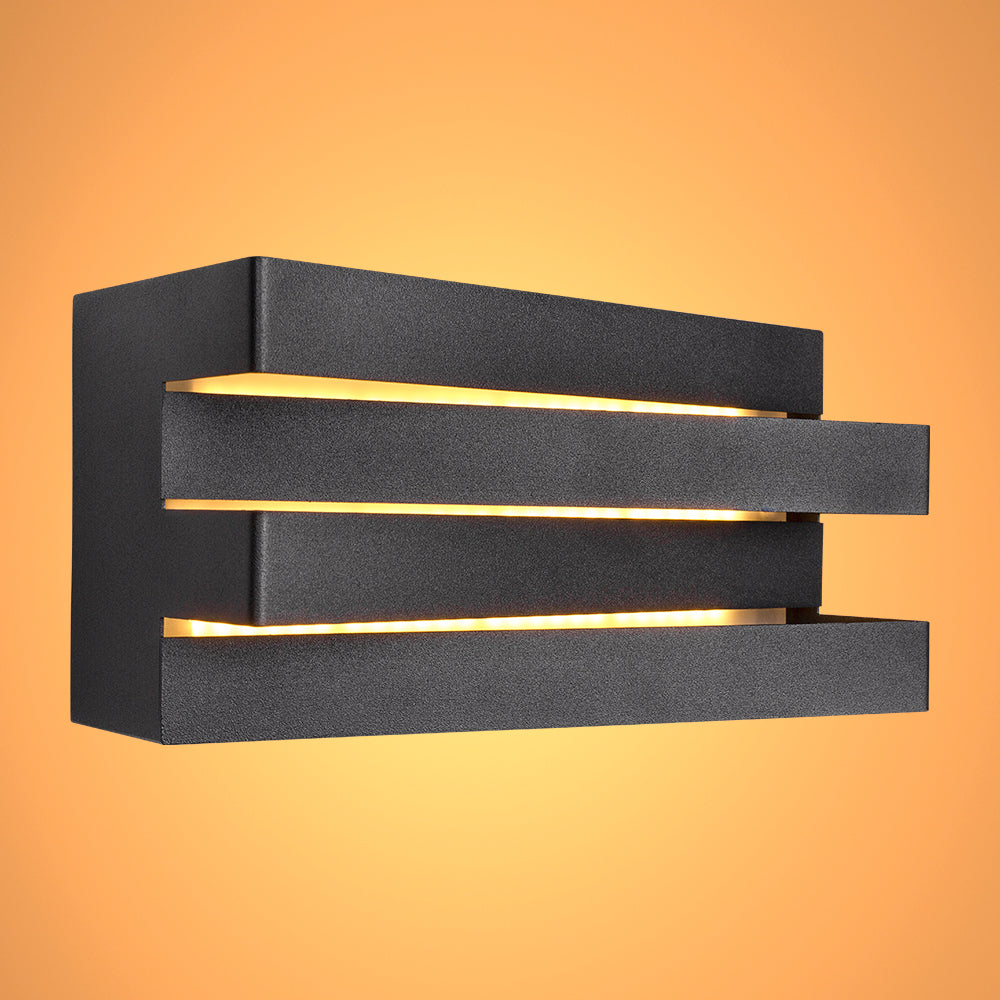 Integrated LED Metal Wall Light 12W Warm White 3000K 2