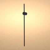 Contemporary black wall light with a minimalist design, providing a soft and modern illumination.