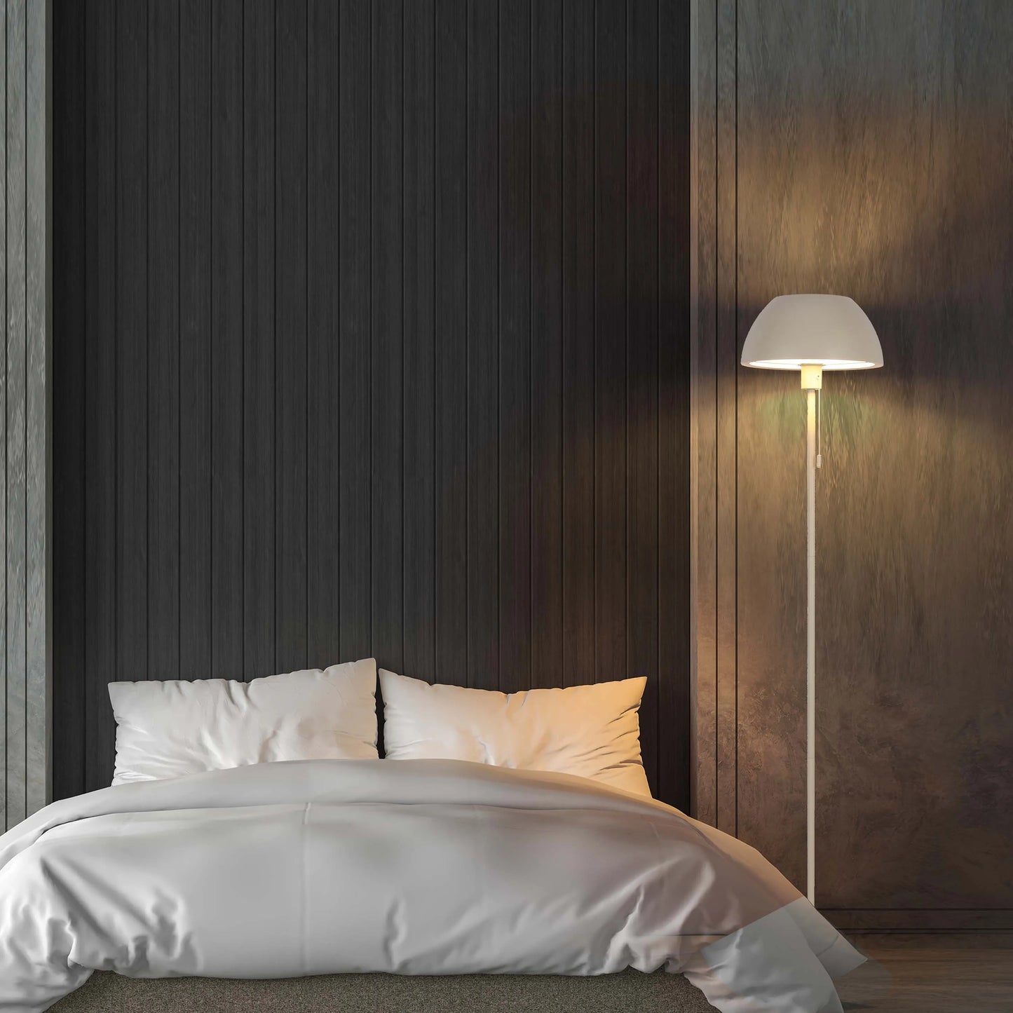 Modern Dome Floor Lamp – E27 Fitting, 1440mm Height, Pull Cord Switch