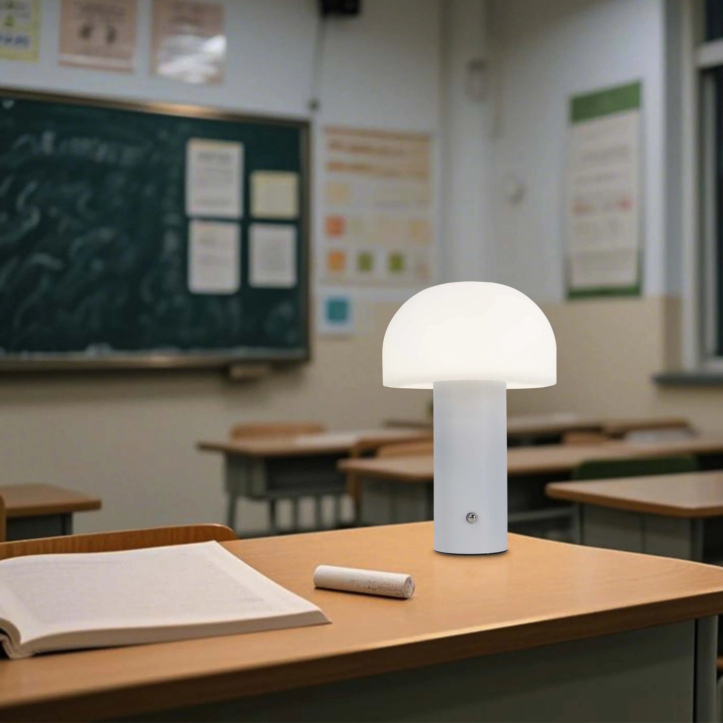 Modern Mushroom Rechargeable LED Table Lamp | Bedside Lamp