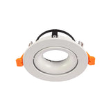 GU10 Downlight Fixture TEKLED Orbit Tilt GU10 Recessed  Downlight-White-143-03999