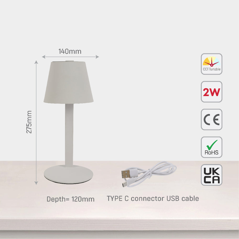 Solar-Powered Portable Outdoor LED Table Lamp