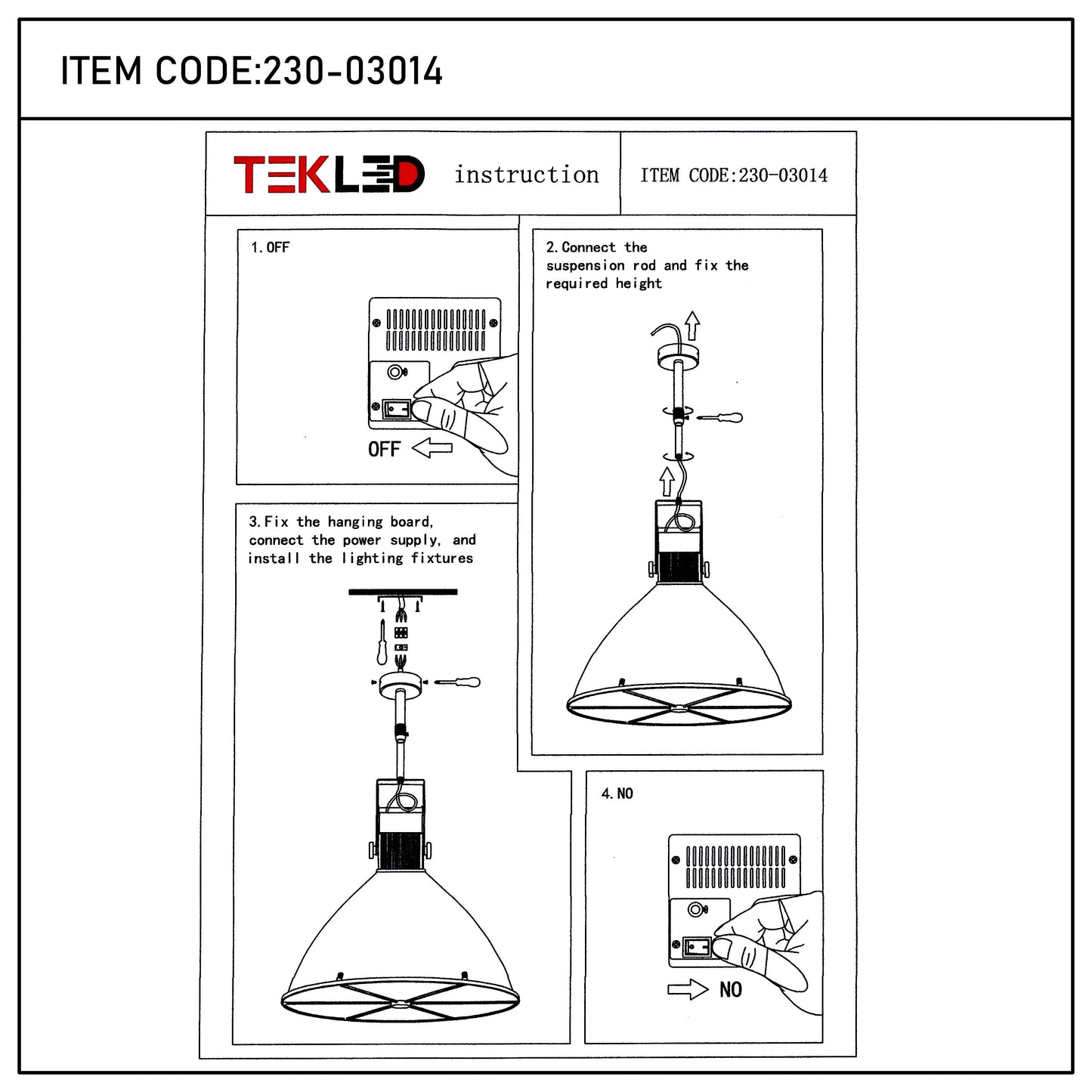 Illustration showing the steps to install a pendant light, featuring diagrams of the components and assembly process.