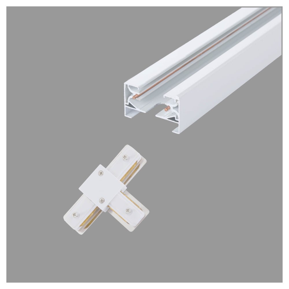 Main image of Connector for Track for 2 Conductor Tracklight adaptors T - tee White 175-15336