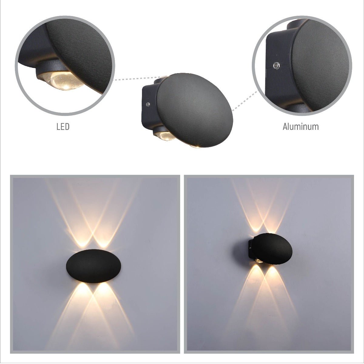 Presents the light effect of 4 lamp 182-03374 W shape effect