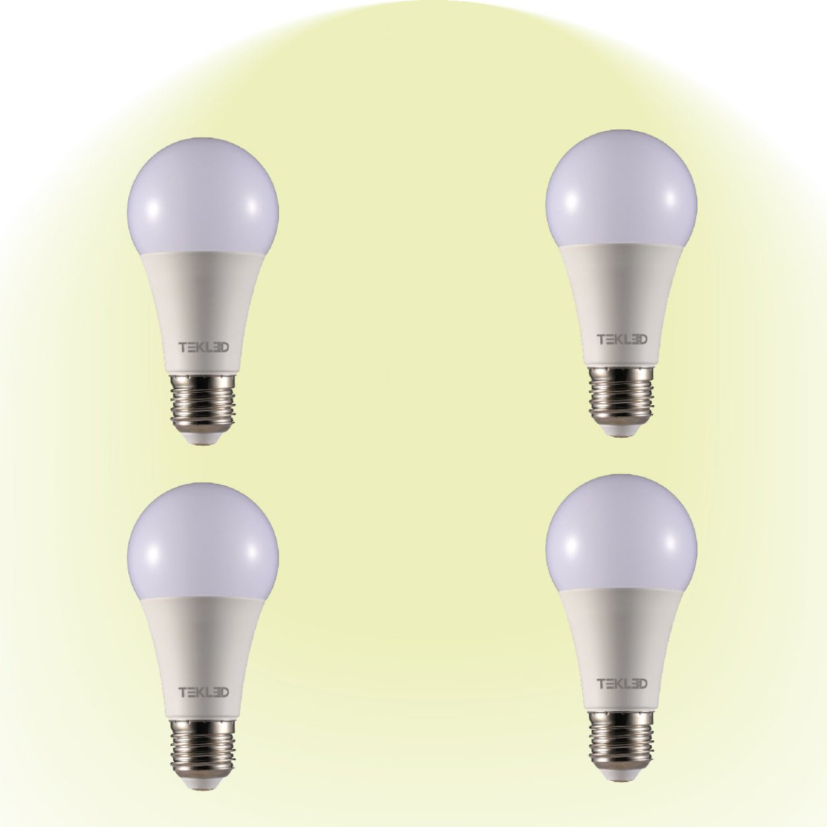 Virgo LED GLS Bulb A60 Dimmable E27 Edison Screw 4000K Cool White 9 W Pack of 4 527-156264