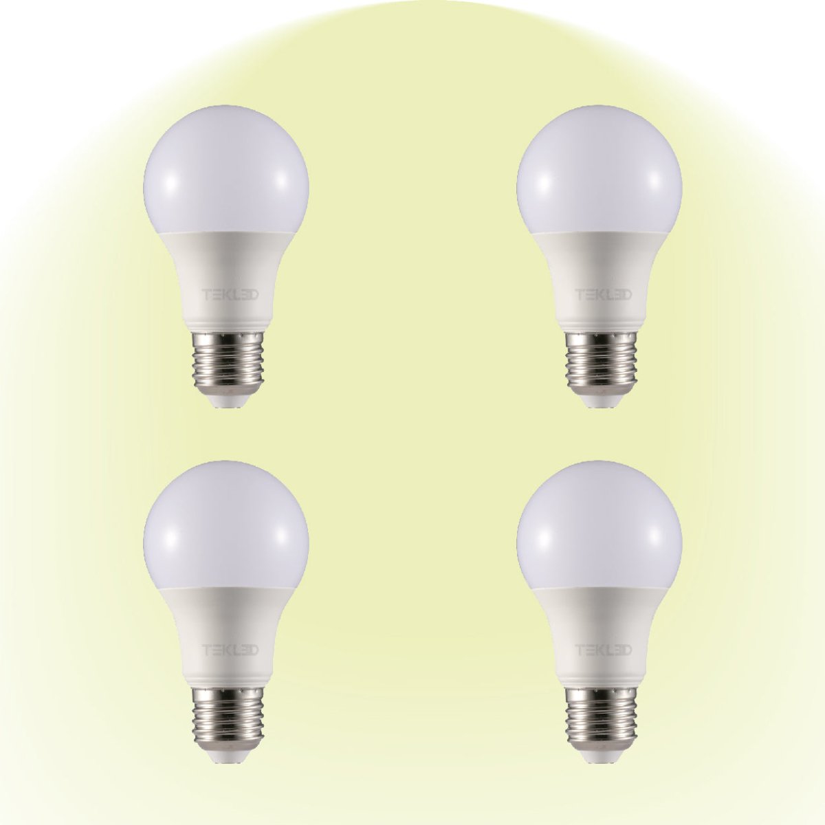 Virgo LED GLS Bulb A60 Dimmable E27 Edison Screw 4000K Cool White 12 W Pack of 4 527-156344