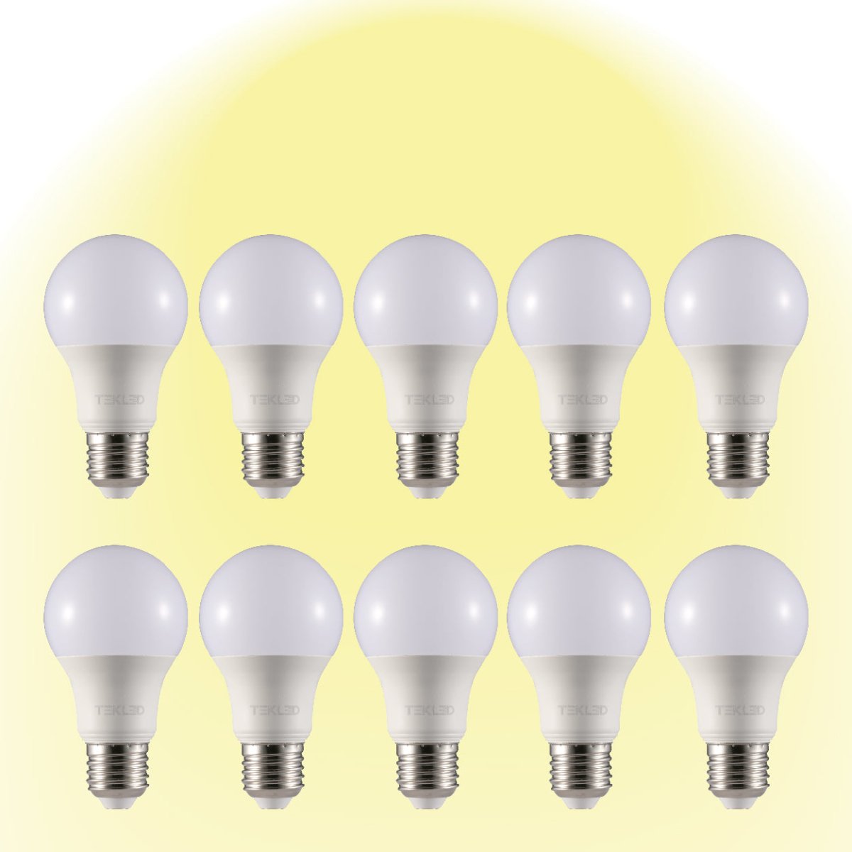 Virgo LED GLS Bulb A60 E27 Edison Screw 2700K Warm White 7 W Pack of 10 527-15642