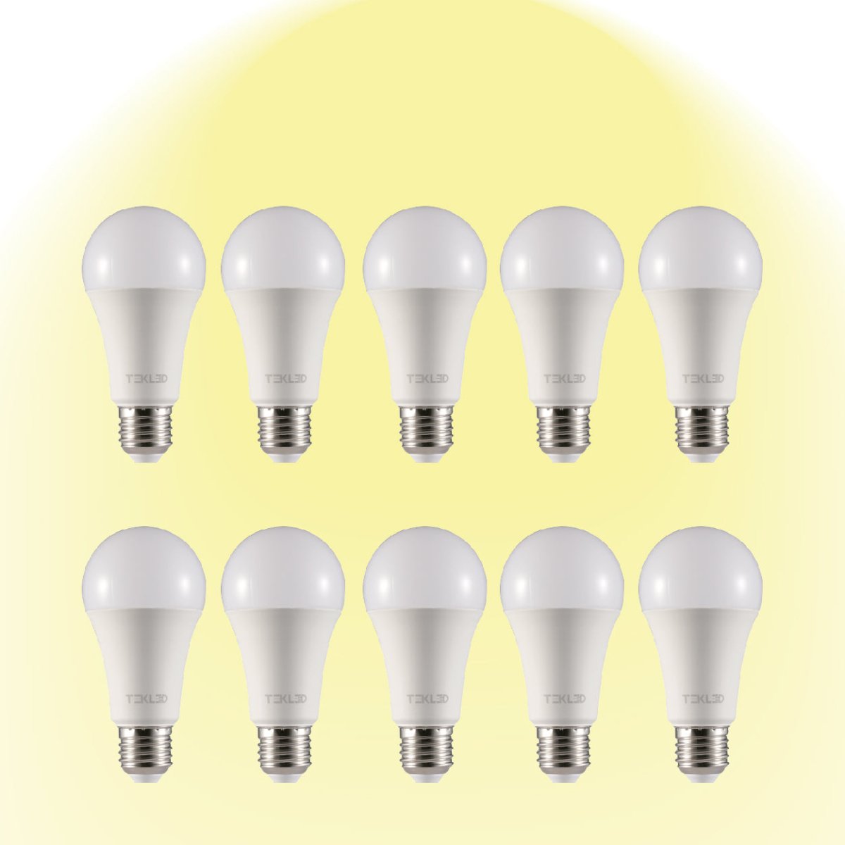 Virgo LED GLS Bulb A60 E27 Edison Screw 2700K Warm White 15 W Pack of 10 527-15690