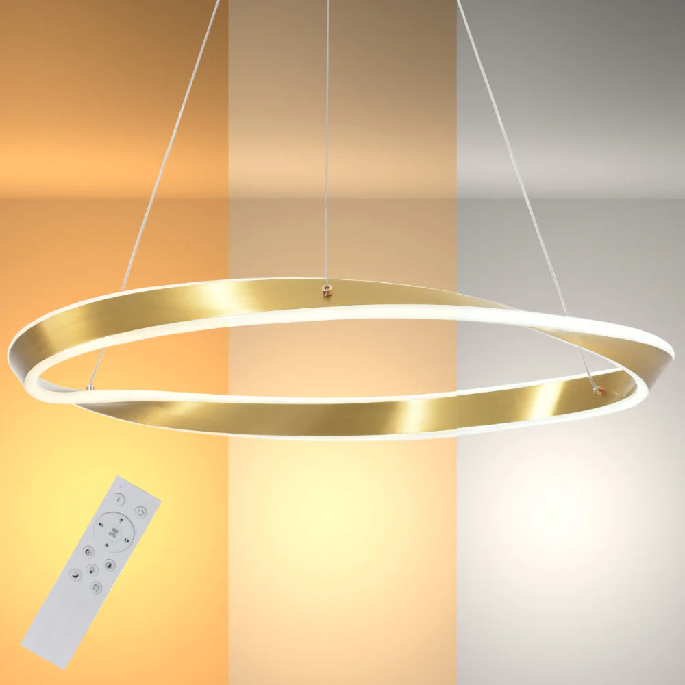 Main image of Artistic Arc LED Pendant Light | Full Bent Ring Design | Contemporary Elegance Ceiling Light | TEKLED 159-17940
