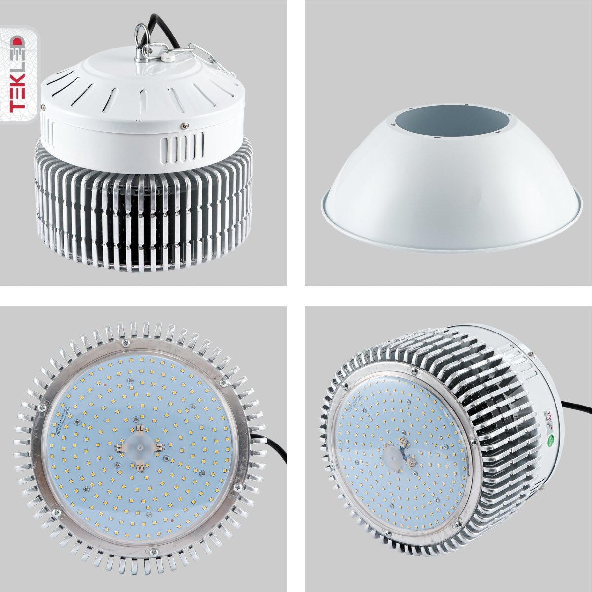 Detailed shots of LED Radiator Highbay 200W Cool White 4000K IP20 | TEKLED 230-03568