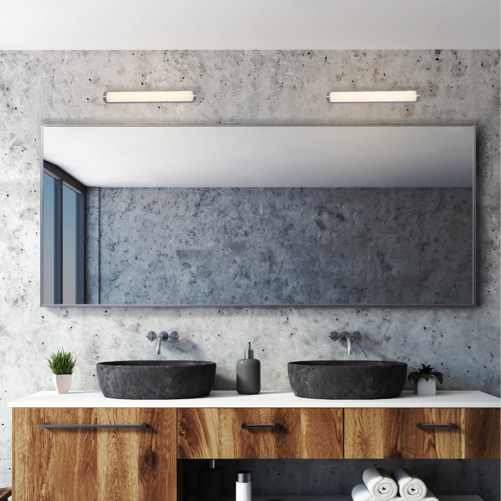 More interior usage of Mirror  Vanity Bathroom LED Light 4000K 6000K Cool white Cool Daylight 470mm 12W 760mm 18W Chrome | TEKLED 117-032680