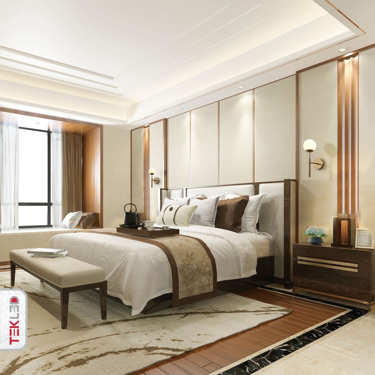 Indoor usage of Opal Glass Gold Metal Wall Light with E27 Fitting | TEKLED 151-19720