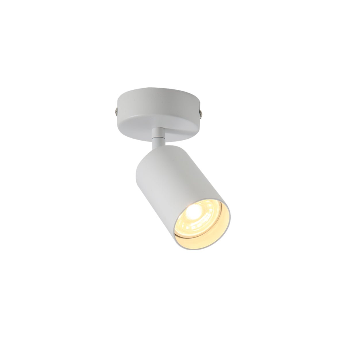 Main image of 1 Way Cylinder Spotlight with GU10 Fitting White | TEKLED 172-03056
