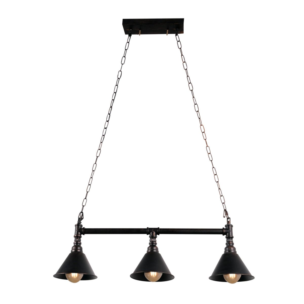 Metal chandelier clearance light