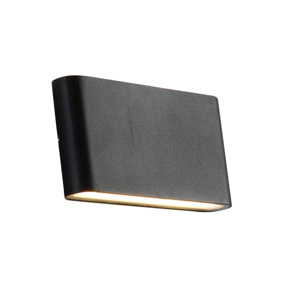 Main image of Black Slim Cuboid Up Down Outdoor Modern LED Wall Light | TEKLED 182-03376