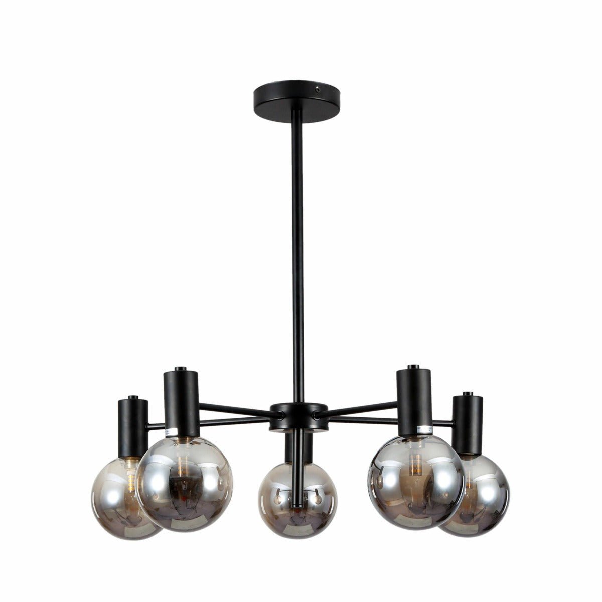 Main image of Black and Smoky Chandelier with 5xG9 Fitting | TEKLED 158-19618