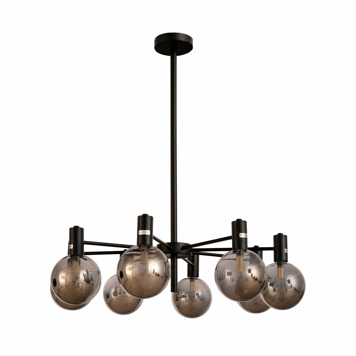 Main image of Black and Smoky Chandelier with 8xG9 Fitting | TEKLED 158-19620