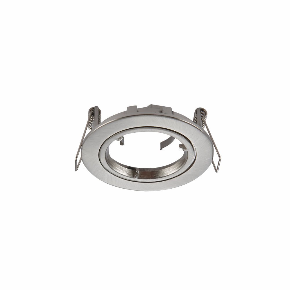 Main image of Fixed Diecast Aluminium Downlight Satin Nickel IP20 GU10 | TEKLED 143-03728