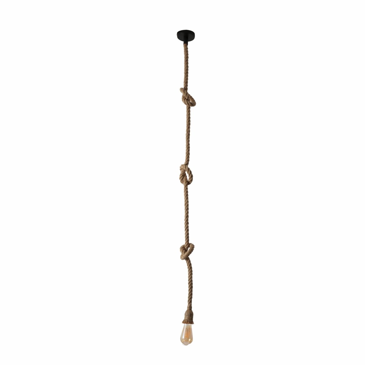 Main image of Hemp Rope Pendant Light with E27 Fitting 250cm | TEKLED 150-18402
