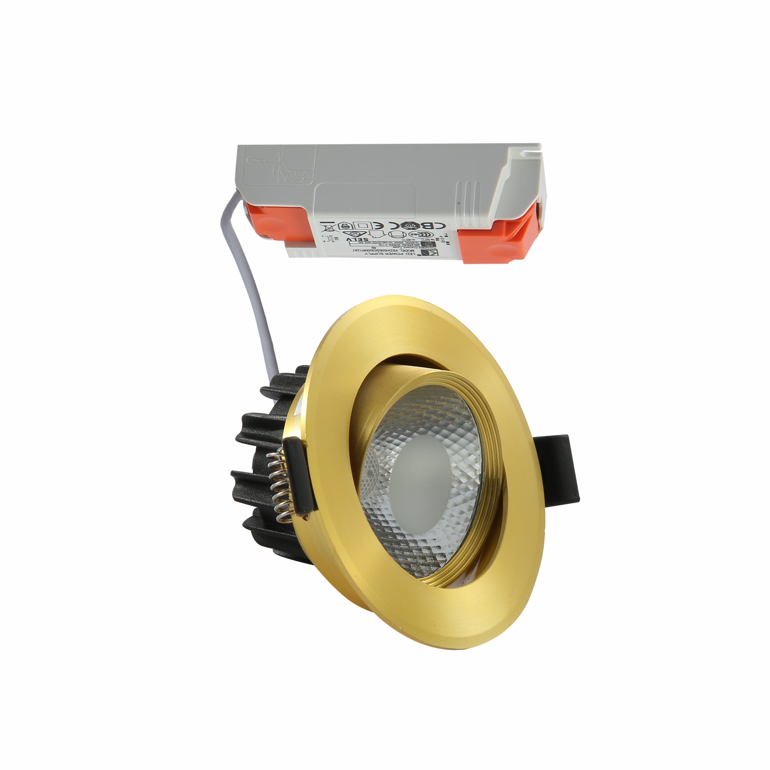 Main image of LED COB Recessed Downlight 5W Cool White 4000K Gold | TEKLED 145-03074