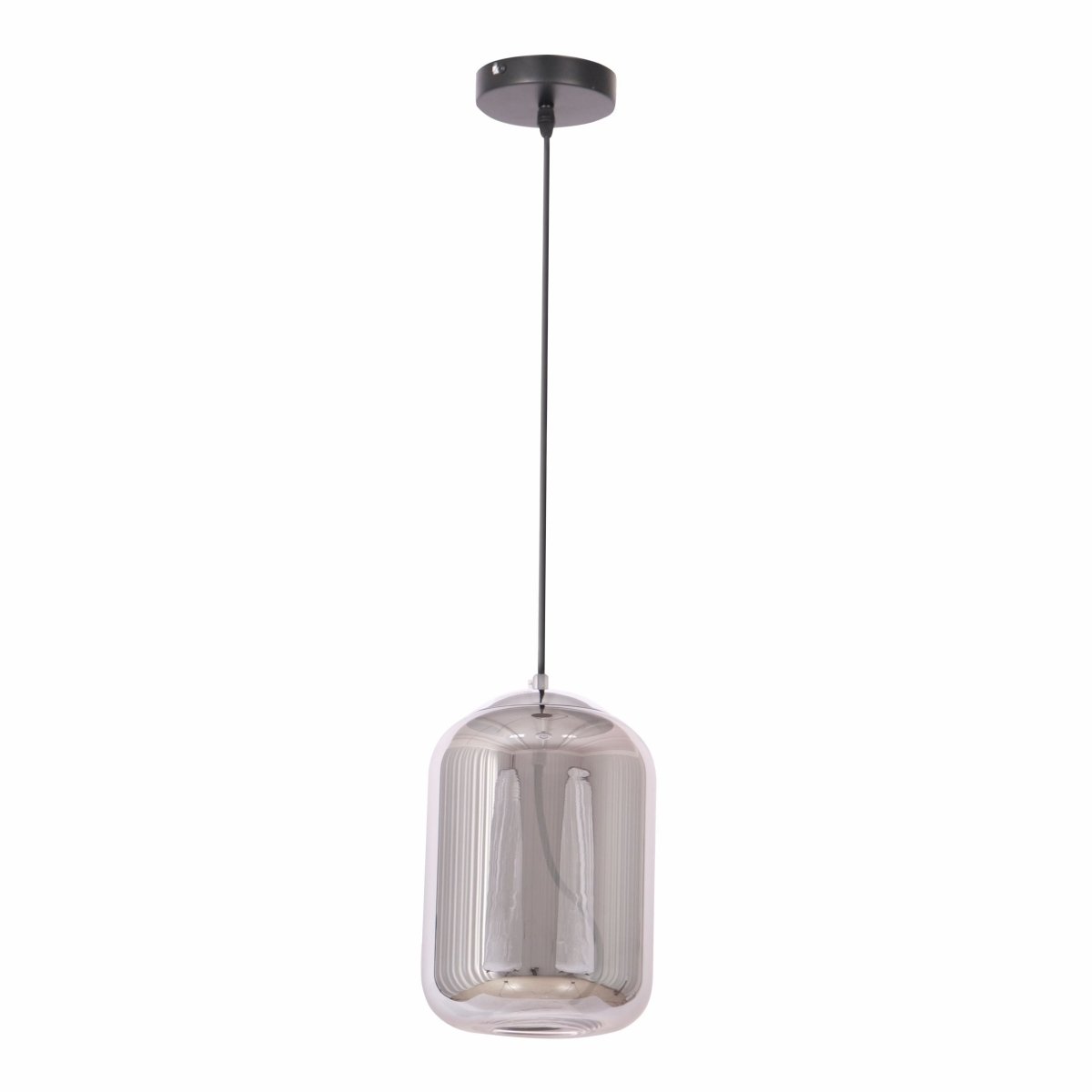 Main image of Smoky Glass Cylinder Pendant Light with G9 Fitting | TEKLED 159-17332