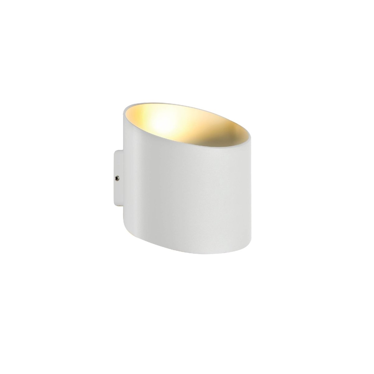 Main image of White Oblique Cylinder Up Down Outdoor Modern LED Wall Light | TEKLED 182-03382