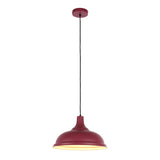 Main image of Modern Step Pendant Light - 38cm Metal Shade in Varied Hues 150-19064