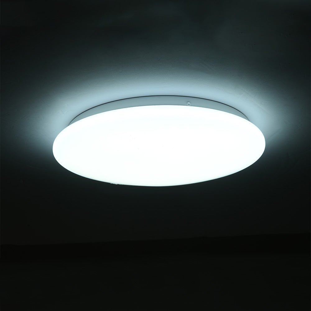 TEKLEDLED Flush Ceiling LightMoonlight Flush Ceiling Light 12W 900LM IP20 non-yellowing PMMA Cover121-039846500K Cool Daylight3