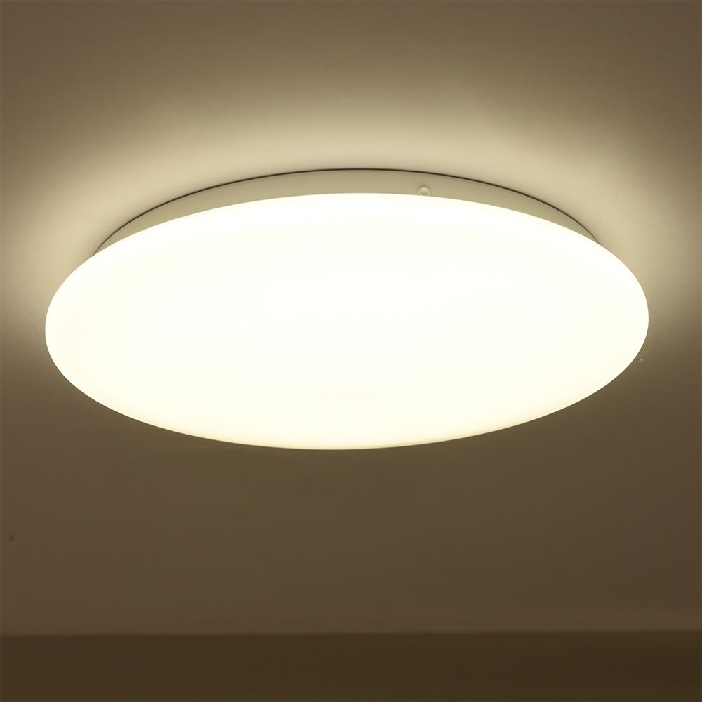 TEKLEDLED Flush Ceiling LightMoonlight Flush Ceiling Light 18W 1440LM IP20 non-yellowing PMMA Cover121-039884000K Cool White2
