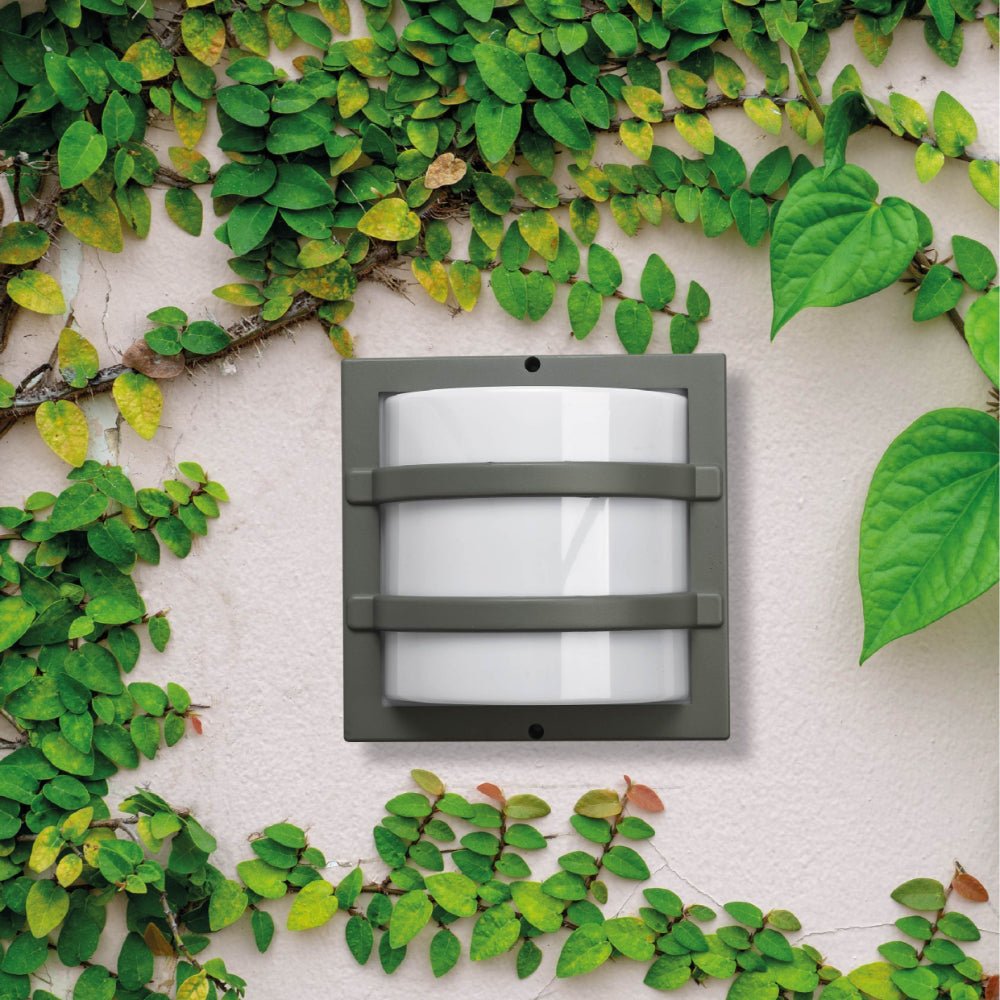 More exterior usage of LED Diecast Aluminium Stripped Wall Lamp 12W Warm White 3000K IP54 Black | TEKLED 182-03365