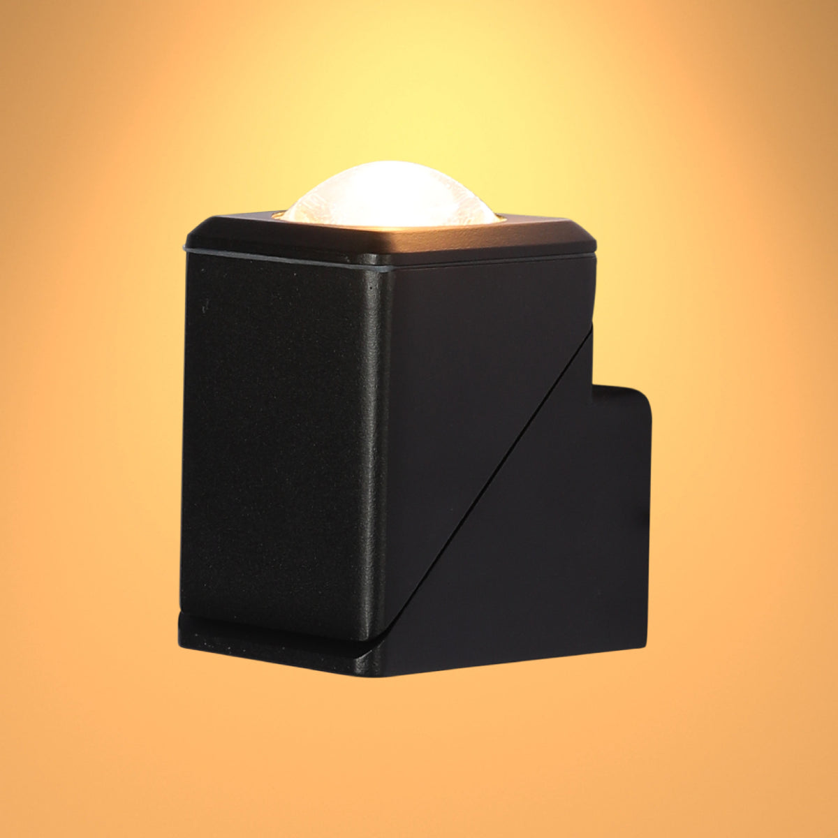 Main image of Rotatable Cubes Outdoor LED Wall Light Black 3000K Narrow Beam 182-03419