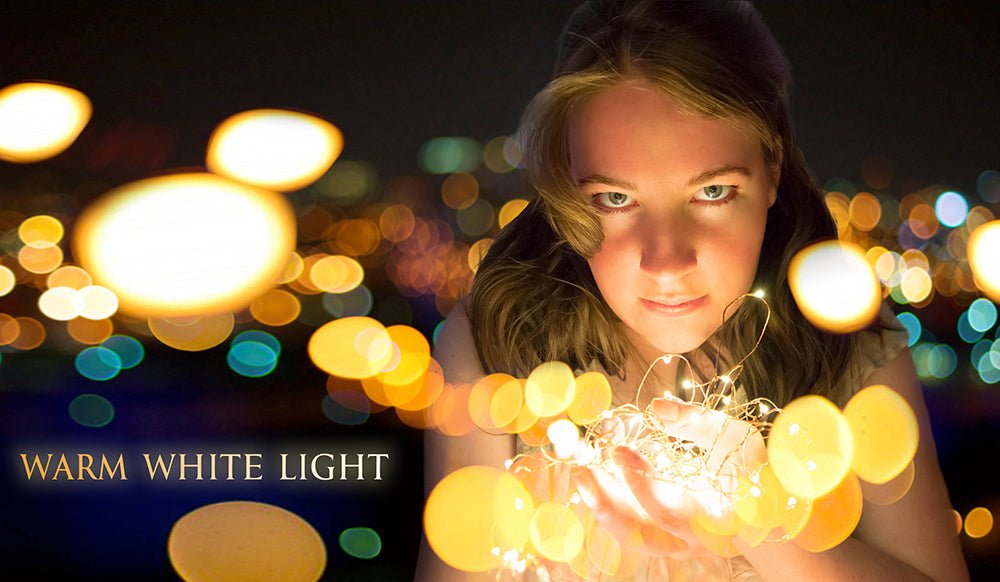 Close up of  Serpens Solar Micro-LED String 240 LEDs 26m Warm White LED String Fairy Light