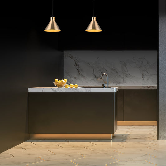 Where to use Sleek Industrial Cone Pendant Light 150-18433