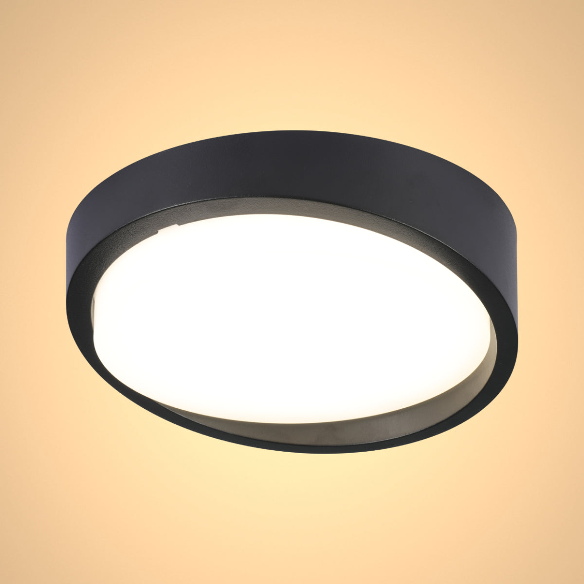 18W Cool White LED Bulkhead Light Sleek Black Finish IP65 Ideal